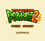 Top Gear Pocket 2 title screen for GameBoy Color